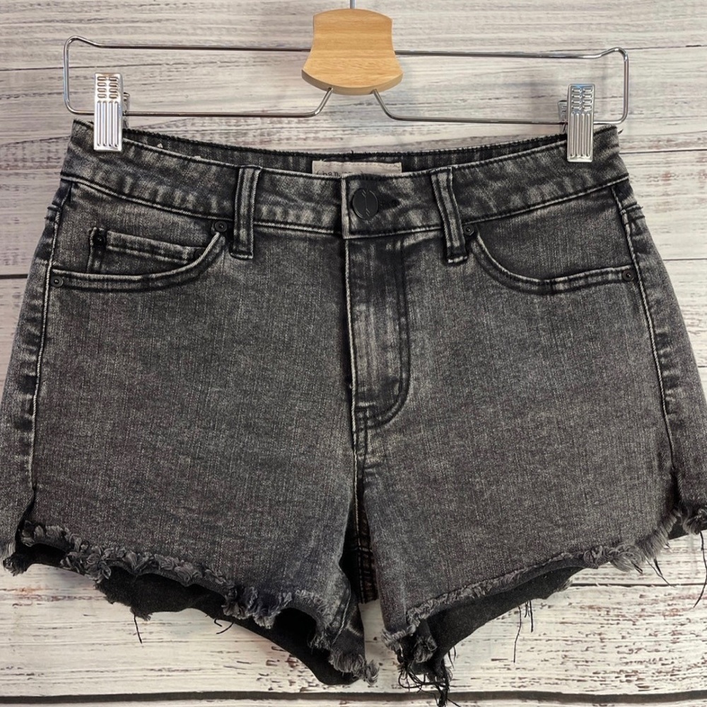 Ban•Jara Black Denim Shorts Size 7 Juniors